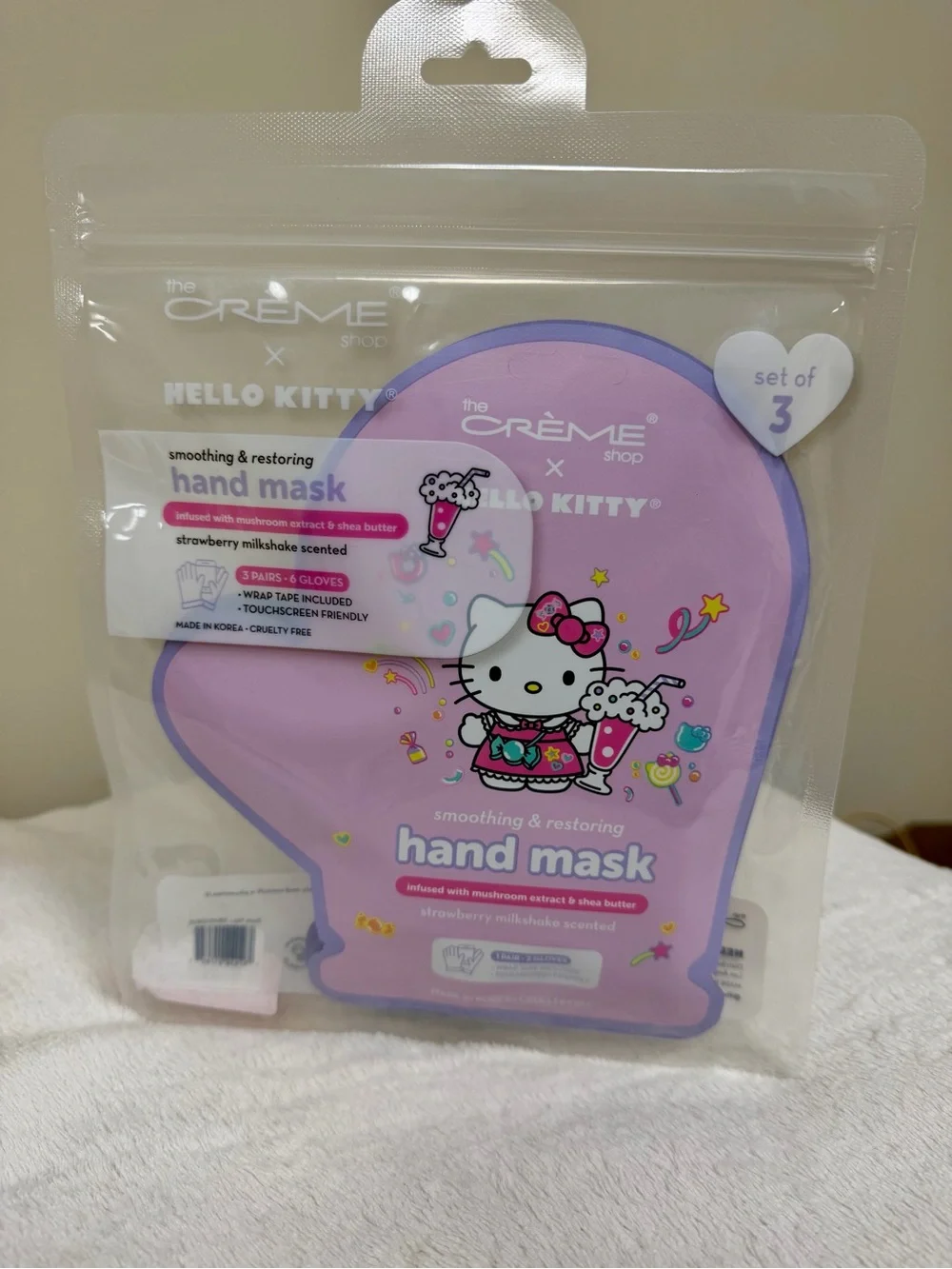 The Crème Shop X Hello Kitty Set of 3 Hand Masks